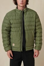 Globe Brand aceituna chaqueta de plumas de primera calidad 68L0T336 ropa - Image 6