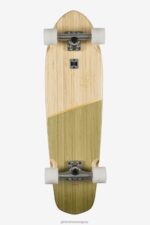 Globe Brand bambú/oliva chaqueta cruzada grande de 32" 68L0T101 patinetas