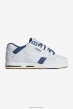 Globe Brand blanco/azul/goma sable 68L0T55 zapatos