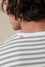 Globe Brand blanco camiseta a rayas horizonte 68L0T292 ropa - Image 4