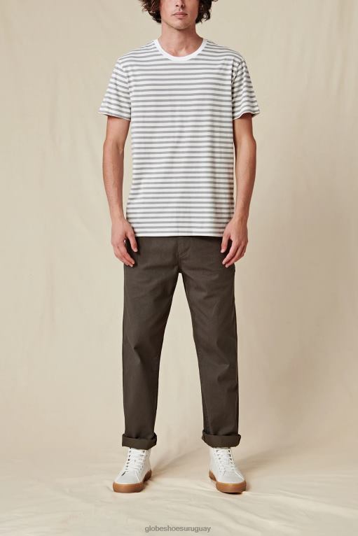 Globe Brand blanco camiseta a rayas horizonte 68L0T292 ropa - Image 5