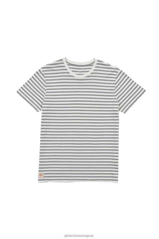Globe Brand blanco camiseta a rayas horizonte 68L0T292 ropa - Image 8