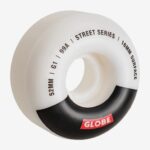 Globe Brand blanco/negro/barra rueda de calle g1 52mm 68L0T247 patinetas