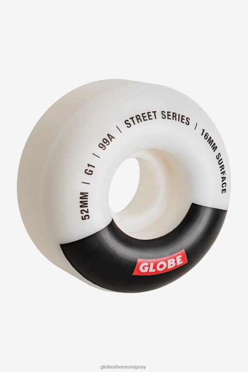 Globe Brand blanco/negro/barra rueda de calle g1 52mm 68L0T247 patinetas - Image 1