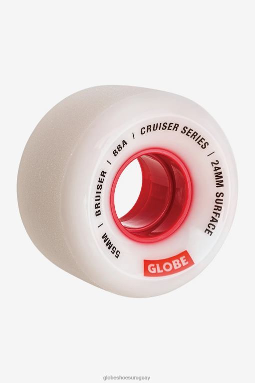 globe_brand_blanco_rojo_55_rueda_bruiser_cruiser_55mm_68l0t250_patinetas.jpg Globe Brand blanco/rojo/55 rueda bruiser cruiser 55mm 68L0T250 patinetas - Image 1