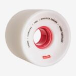 Globe Brand blanco/rojo/65 rueda de crucero cónica 65 mm 68L0T254 patinetas
