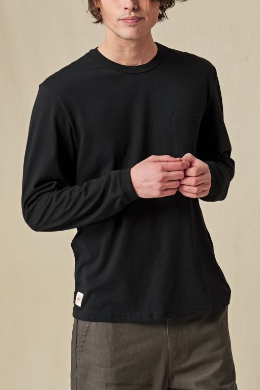 Globe Brand negro cada maldito día es camiseta 68L0T294 ropa - Image 2