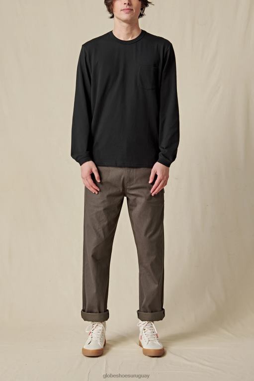 Globe Brand negro cada maldito día es camiseta 68L0T294 ropa - Image 5