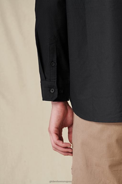 Globe Brand negro camisa fundación l/s 68L0T317 ropa - Image 4