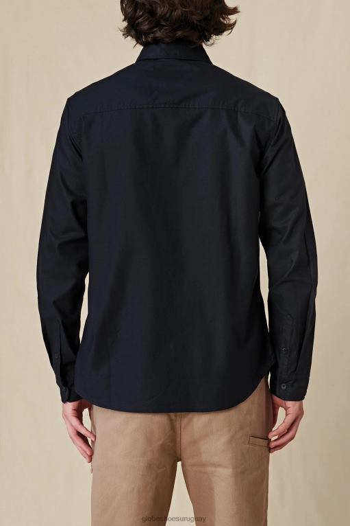 Globe Brand negro camisa fundación l/s 68L0T317 ropa - Image 5