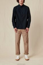 Globe Brand negro camisa fundación l/s 68L0T317 ropa - Image 6