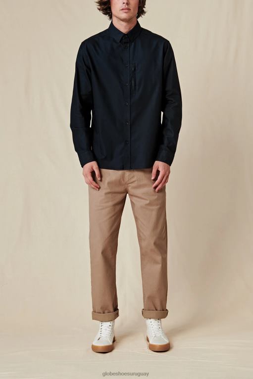 Globe Brand negro camisa fundación l/s 68L0T317 ropa - Image 6