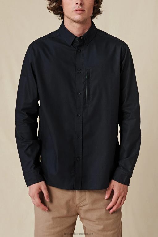 Globe Brand negro camisa fundación l/s 68L0T317 ropa - Image 1