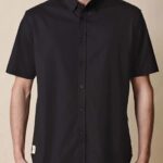 Globe Brand negro camisa fundación s/s 68L0T314 ropa