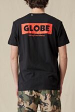 Globe Brand negro camiseta viva de baja velocidad 68L0T291 ropa - Image 2