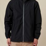 Globe Brand negro chaqueta de spray rompedor 68L0T334 ropa