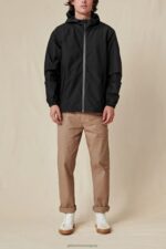 Globe Brand negro chaqueta de spray rompedor 68L0T334 ropa - Image 5