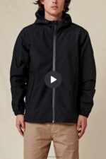 Globe Brand negro chaqueta de spray rompedor 68L0T334 ropa - Image 8
