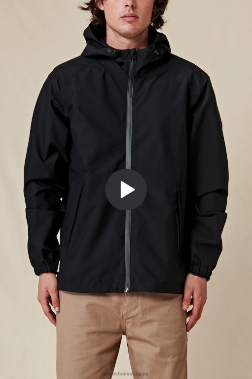 Globe Brand negro chaqueta de spray rompedor 68L0T334 ropa - Image 8