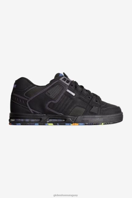 Globe Brand negro/lila/mosaico sable 68L0T79 zapatos