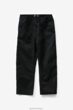 Globe Brand negro pantalón con cintura elástica stray 68L0T339 ropa