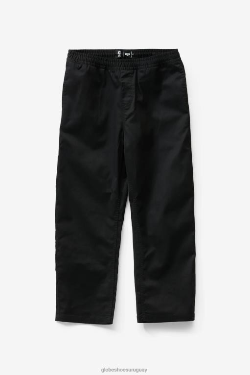Globe Brand negro pantalón con cintura elástica stray 68L0T339 ropa - Image 1