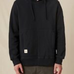 Globe Brand negro sudadera con capucha corpulenta 68L0T323 ropa