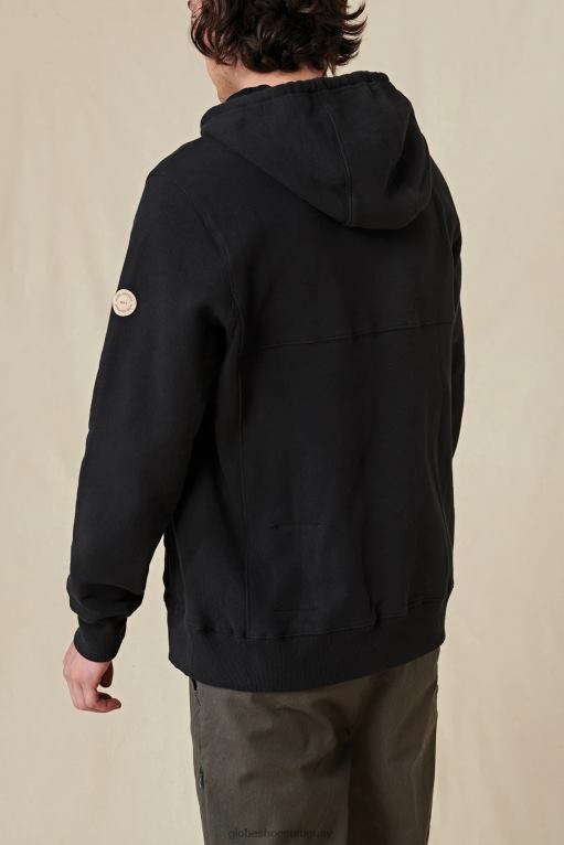 Globe Brand negro sudadera con capucha corpulenta 68L0T323 ropa - Image 5