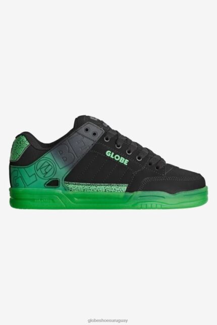 Globe Brand punteado negro/verde inclinación 68L0T57 zapatos