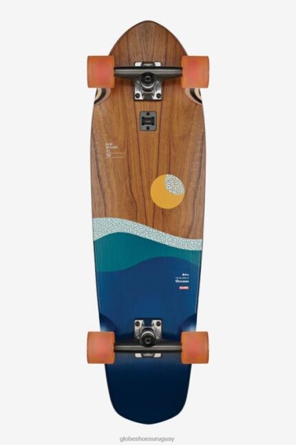 Globe Brand teca/océanos chaqueta cruzada grande de 32" 68L0T106 patinetas